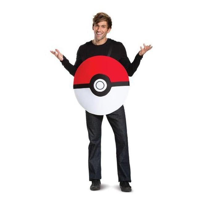 Pokeball Classic Adult Costume - Jokers Costume Mega Store