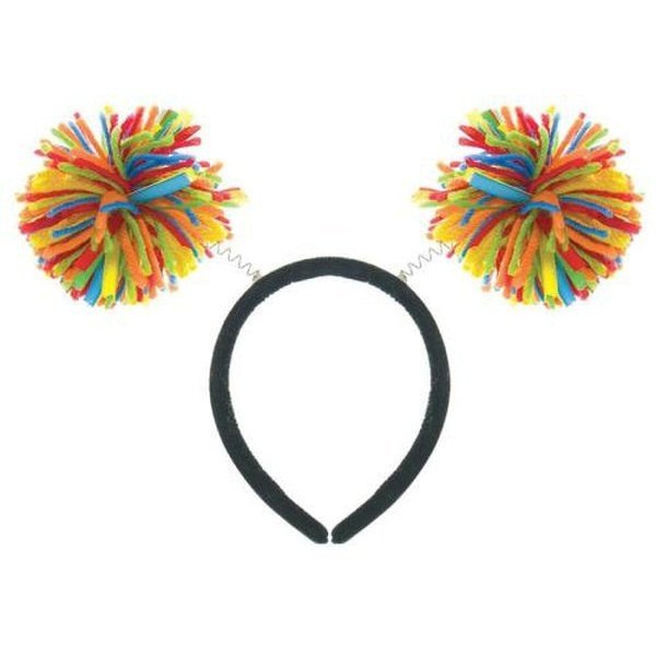 Pom Pom Headbopper Rainbow - Jokers Costume Mega Store