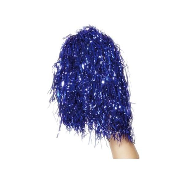 Pom Poms Metallic, Blue - Jokers Costume Mega Store