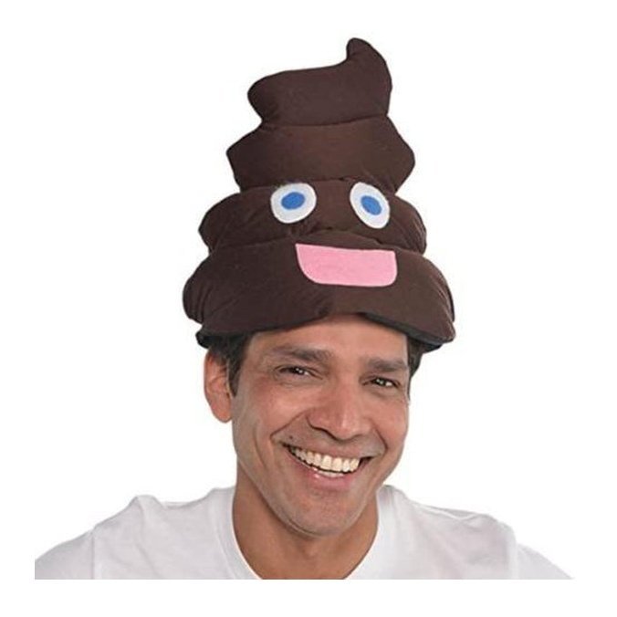 Bold Poop Head Hat for Fancy Dress - One Size Fits All – Jokers Costume ...