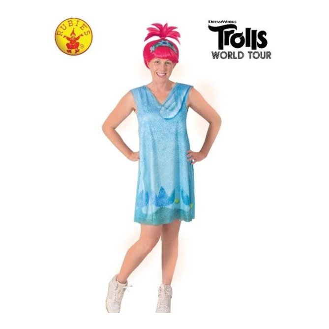 Poppy Trolls 2 Costume, Adult - Jokers Costume Mega Store