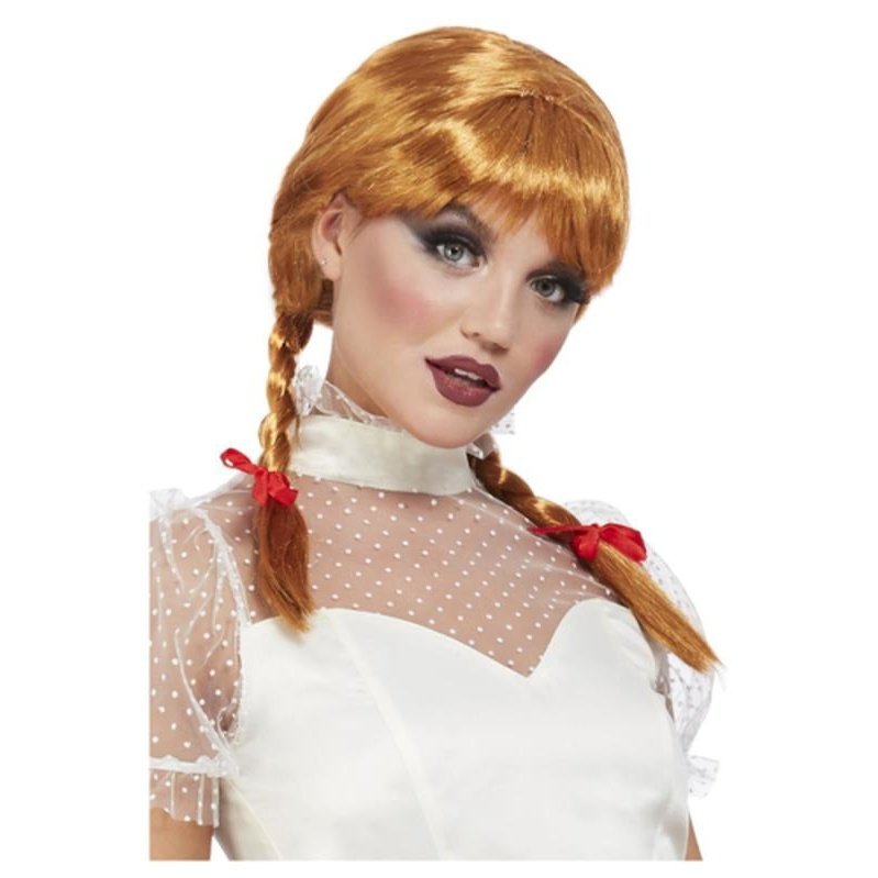Porcelain Doll Wig, Auburn - Jokers Costume Mega Store