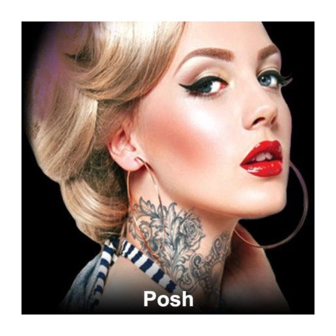 Posh Neck Temporary Tattoo - Jokers Costume Mega Store