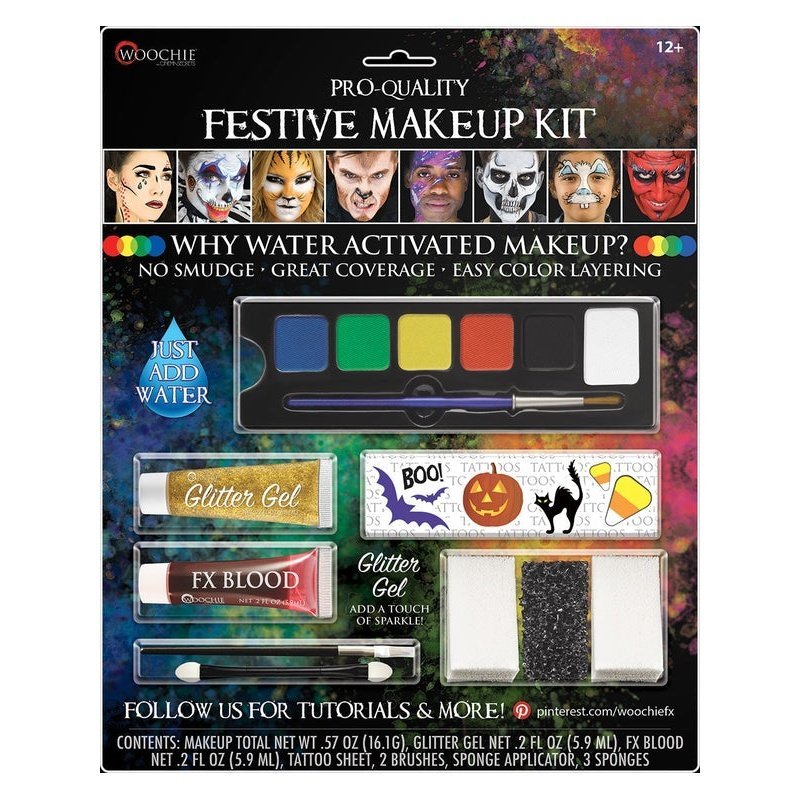 Pro Quality Festival Makeup Kit - Jokers Costume Mega Store