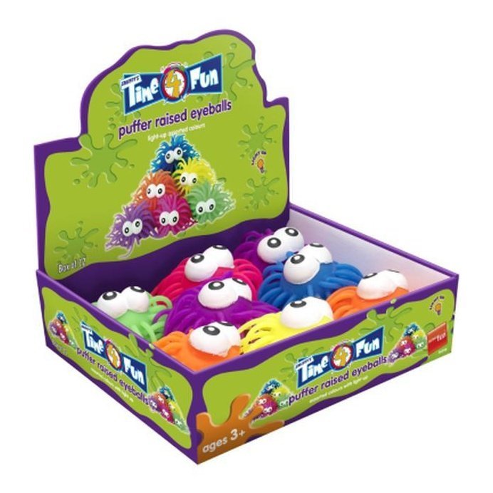 Puffer Ball, Two Tone Raised Eyeball, Light Up - Jokers Costume Mega Store