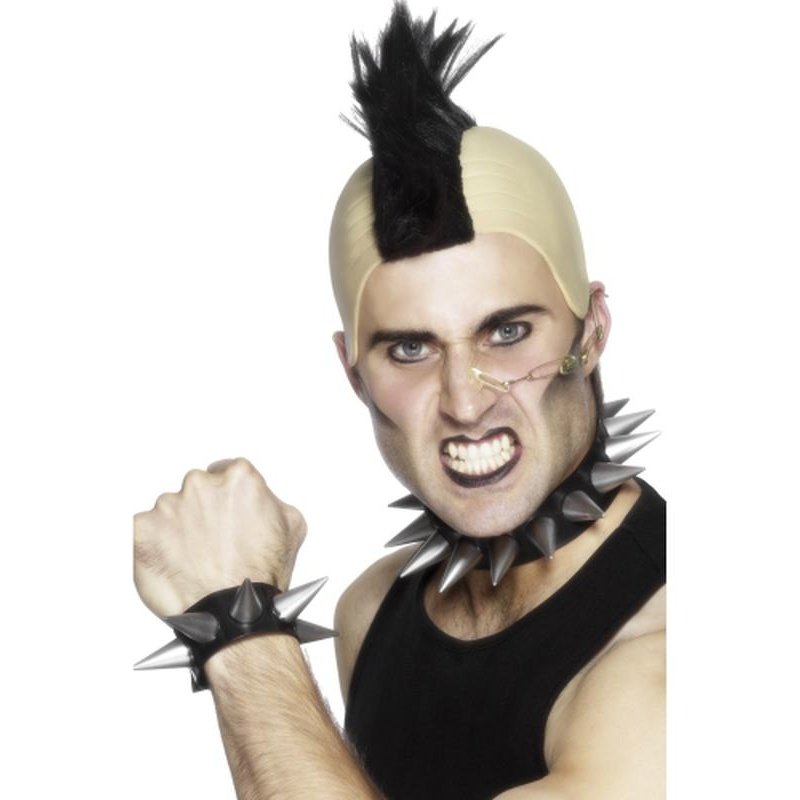 Punk Choker And Wristband - Jokers Costume Mega Store