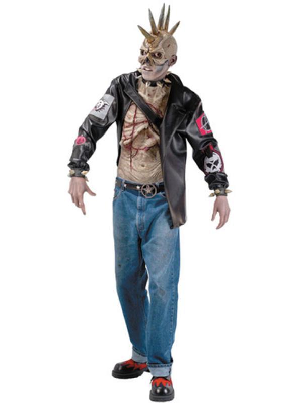 Punk Zombie Costume Size Std - Jokers Costume Mega Store