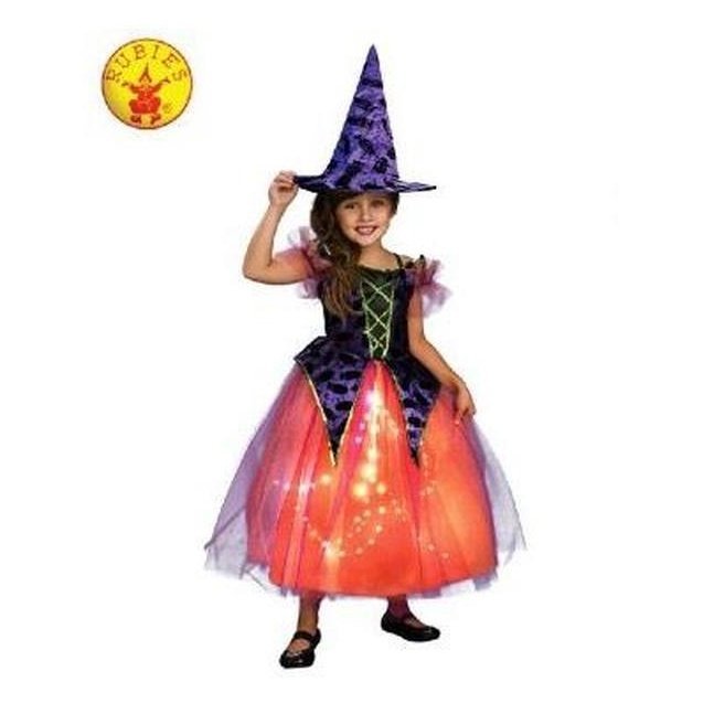 Purple And Orange Witch Costume Size M - Jokers Costume Mega Store