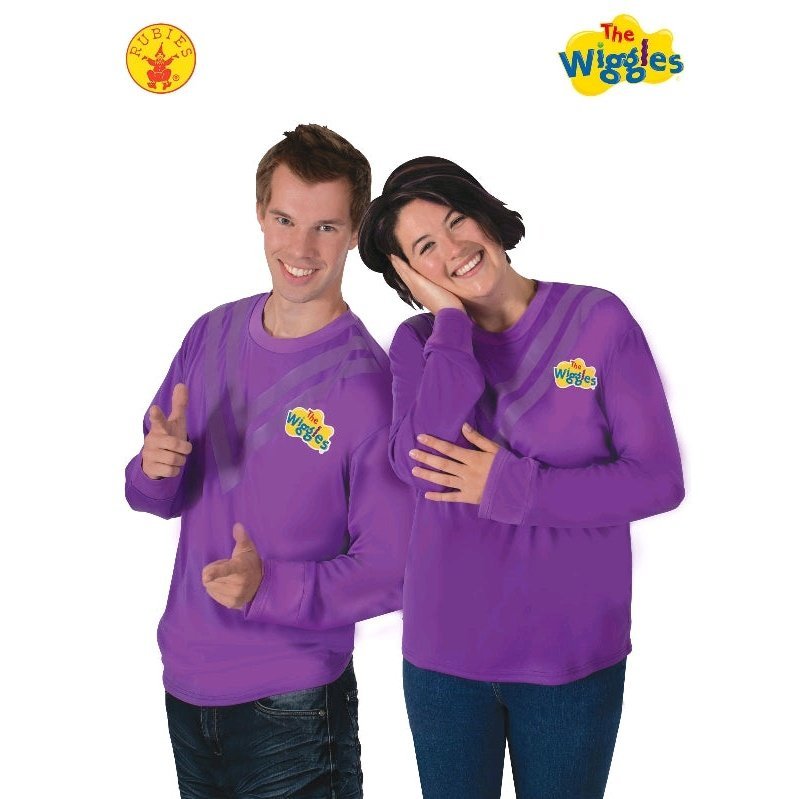 Purple Wiggle Costume Top, Adult - Jokers Costume Mega Store