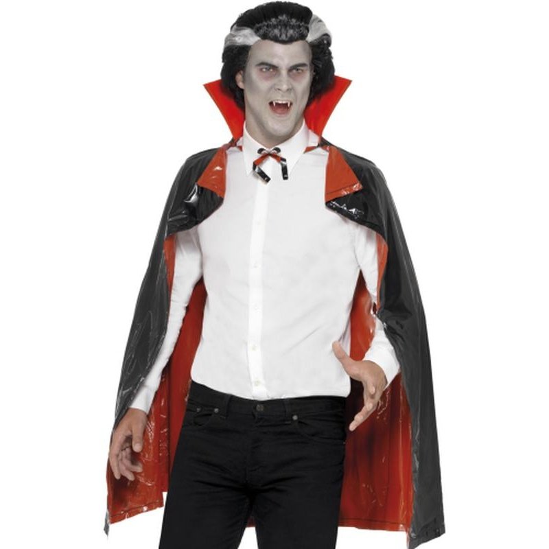 Pvc Reversible Vampire Cape - Jokers Costume Mega Store