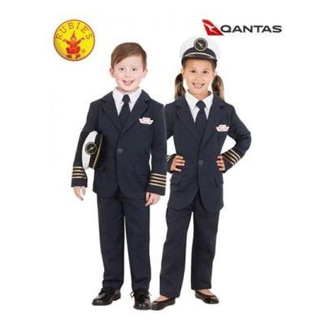 Qantas Captain's Uniform Size 6 8 - Jokers Costume Mega Store