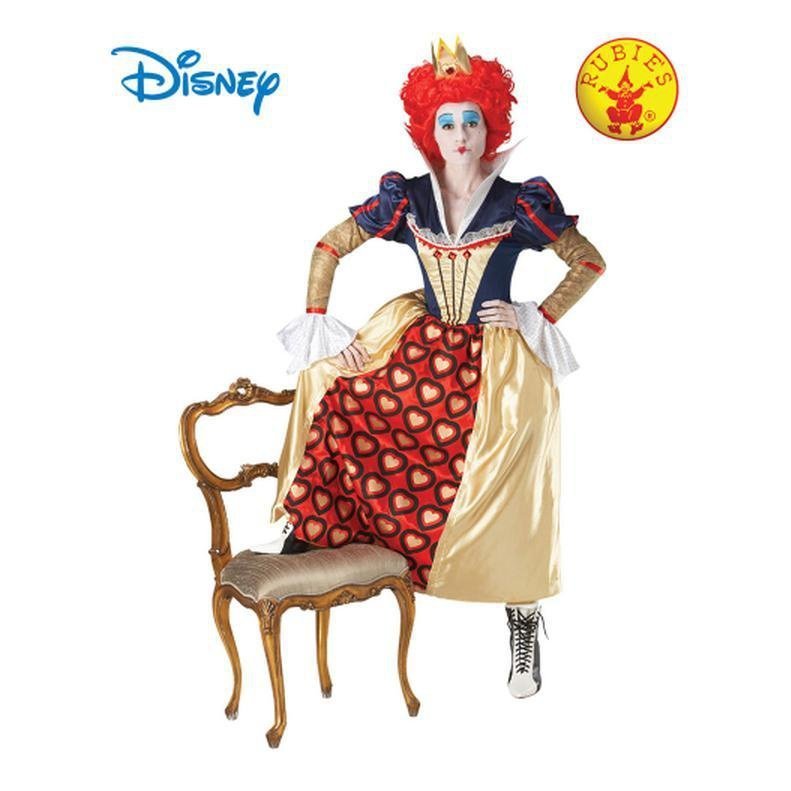 Queen Of Hearts Deluxe Adult Costume Size M - Jokers Costume Mega Store