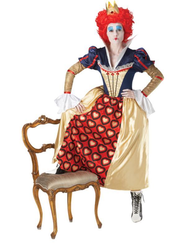 Queen Of Hearts Red Adult Costume Size L - Jokers Costume Mega Store