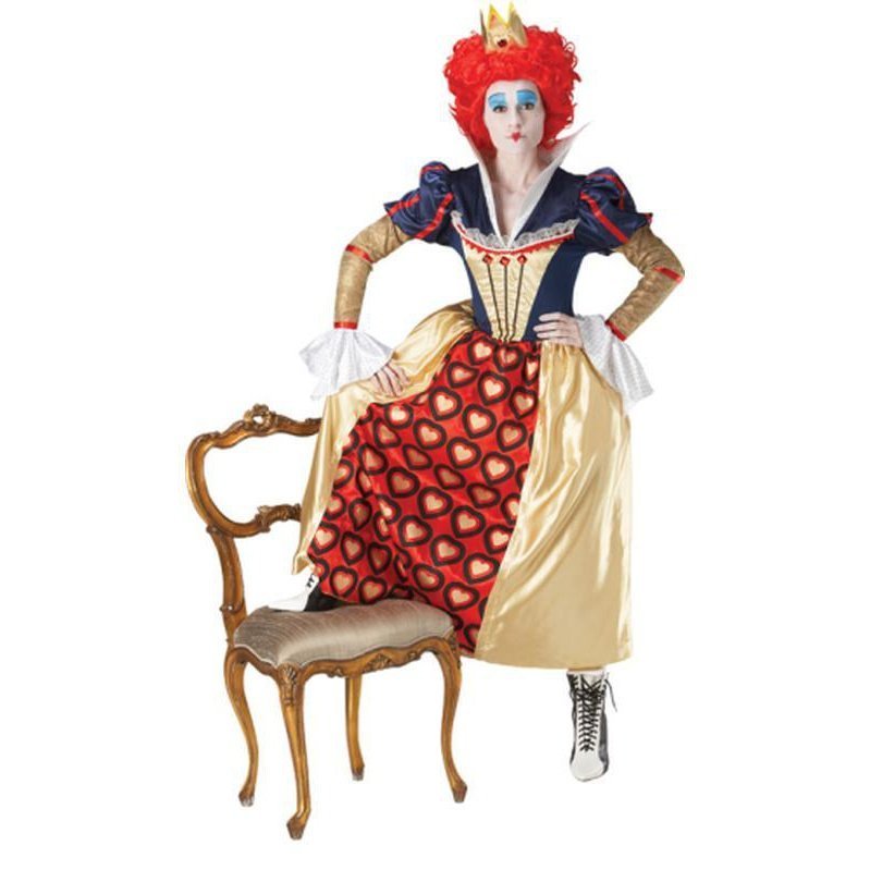 Queen Of Hearts Red Adult Costume Size S - Jokers Costume Mega Store
