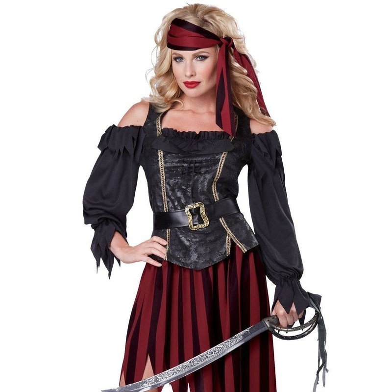 Queen Of The High Seas Women's Pirate Costume - Jokers Costume Mega Store