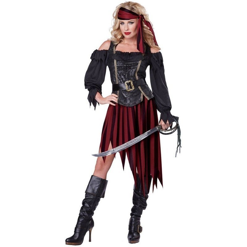 Queen Of The High Seas Women's Pirate Costume - Jokers Costume Mega Store