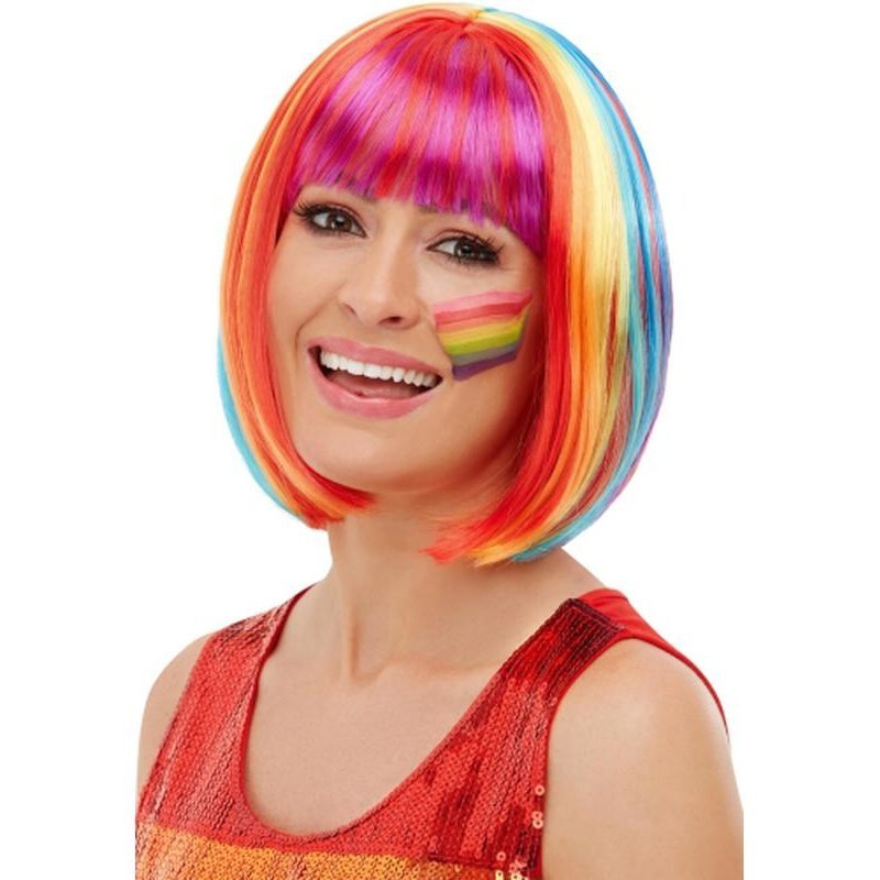Rainbow Bob Wig - Jokers Costume Mega Store