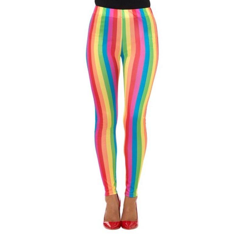 Rainbow Clown Leggings - Jokers Costume Mega Store