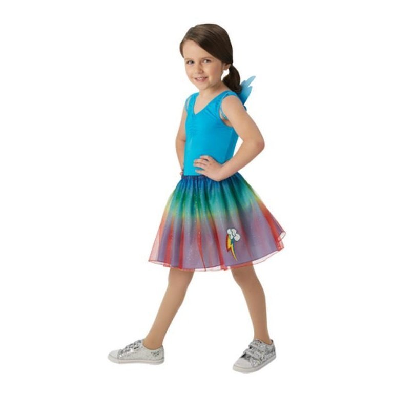 Rainbow Dash Mlp Tutu & Wing Set Size M - Jokers Costume Mega Store