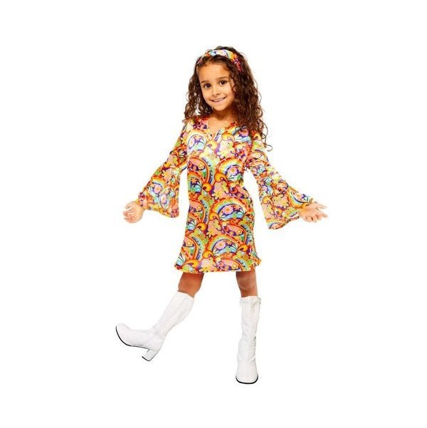 Rainbow Hippie Girls Costume - Jokers Costume Mega Store