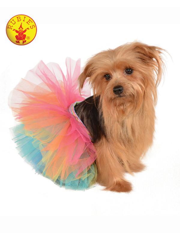 Rainbow Pet Tutu Size Ml - Jokers Costume Mega Store