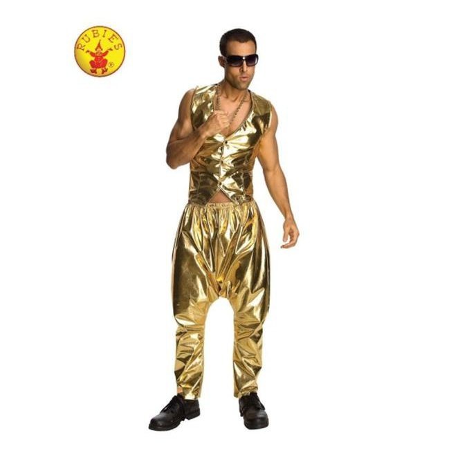 Rapper Gold Pants Only, Adult - Jokers Costume Mega Store