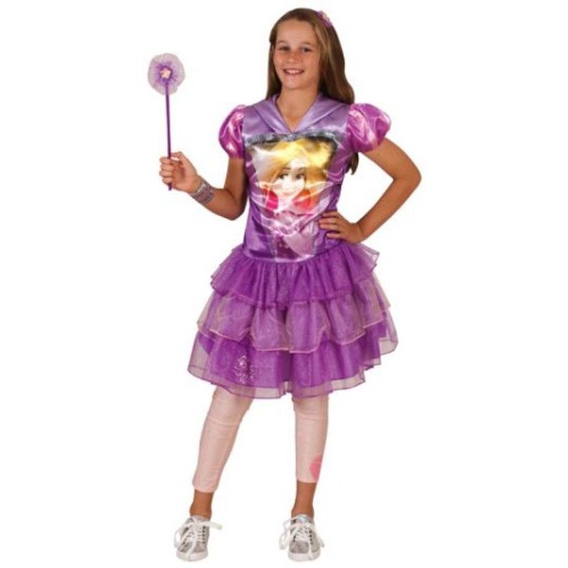 Rapunzel Hooded Dress Size 6 8 - Jokers Costume Mega Store