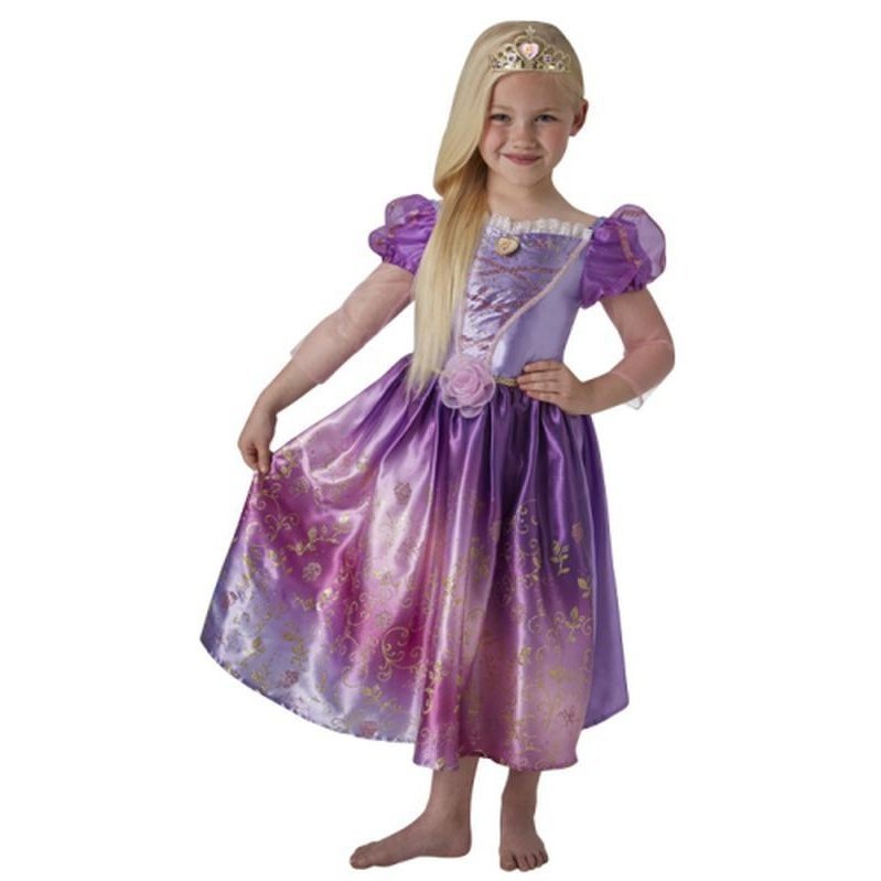 Rapunzel Rainbow Deluxe Costume Size 3 5 - Jokers Costume Mega Store