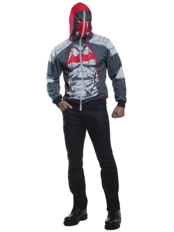 Red Hood Arkham Hoodie Size S - Jokers Costume Mega Store