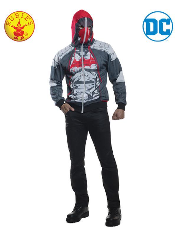 Red Hood Arkham Hoodie Size Xl - Jokers Costume Mega Store