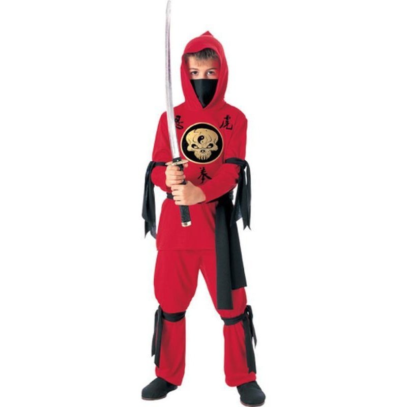 Red Ninja Size M. - Jokers Costume Mega Store