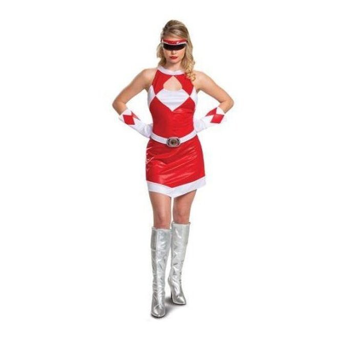 Red Ranger Mm Female Deluxe Adult Costume - Jokers Costume Mega Store