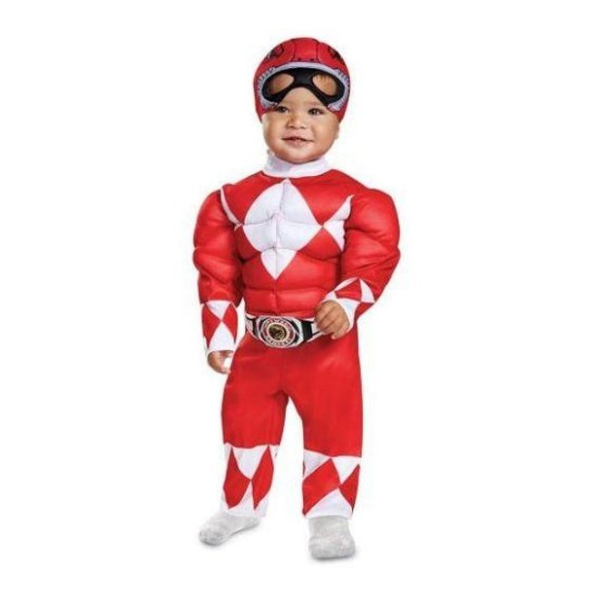 Red Ranger Toddler Muscle Costume - Jokers Costume Mega Store