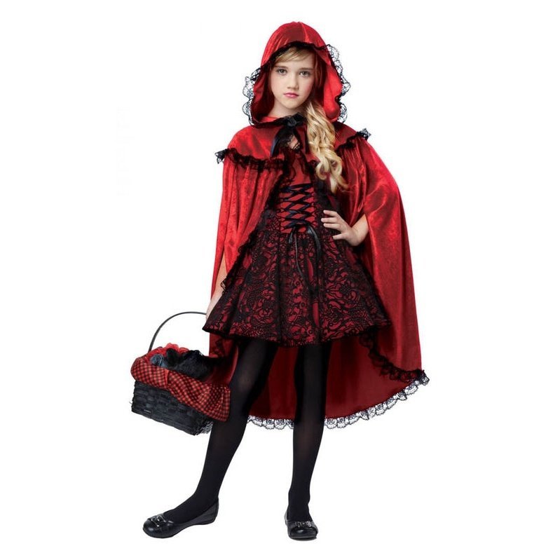 Red Riding Hood Deluxe Girls Costume - Jokers Costume Mega Store