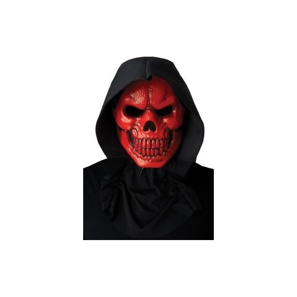 Red Skull Light Up Halloween Mask - Jokers Costume Mega Store