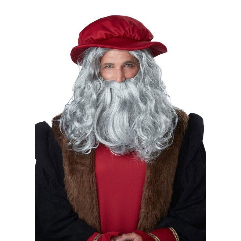 Renaissance Man Wig & Beard - Jokers Costume Mega Store