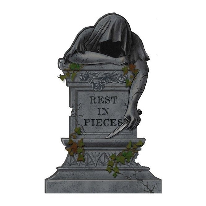 Rest In Pieces With Reaper Tombstone - Jokers Costume Mega Store