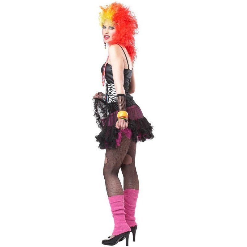 Reversible Pettiskirt (Fuchsia/Black) - Jokers Costume Mega Store