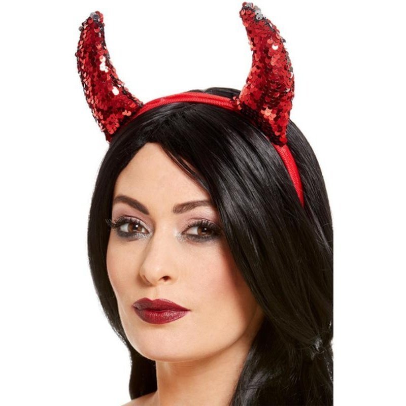 Reversible Sequin Devil Horns - Jokers Costume Mega Store
