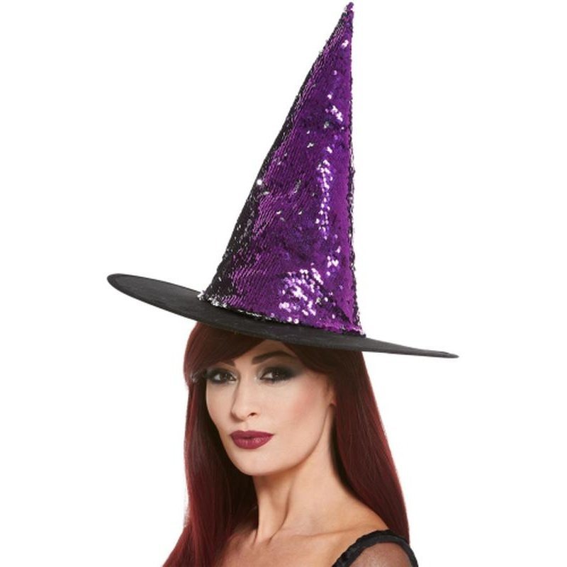 Reversible Sequin Witch Hat - Jokers Costume Mega Store