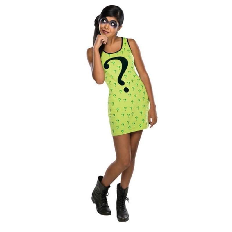 Riddler Teen Tank Dress Size S - Jokers Costume Mega Store