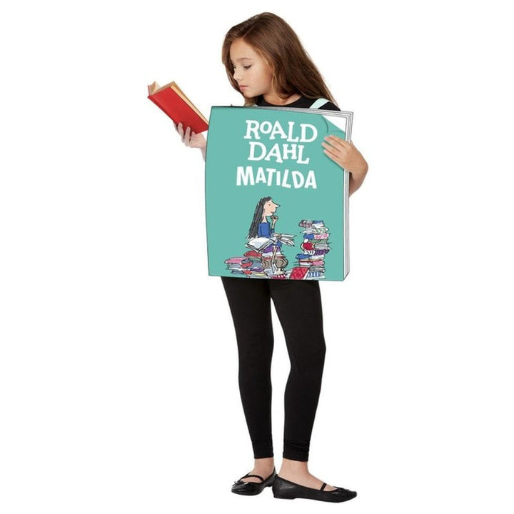 Roald Dahl Matilda Book Cover Costume, Turquoise - Jokers Costume Mega Store