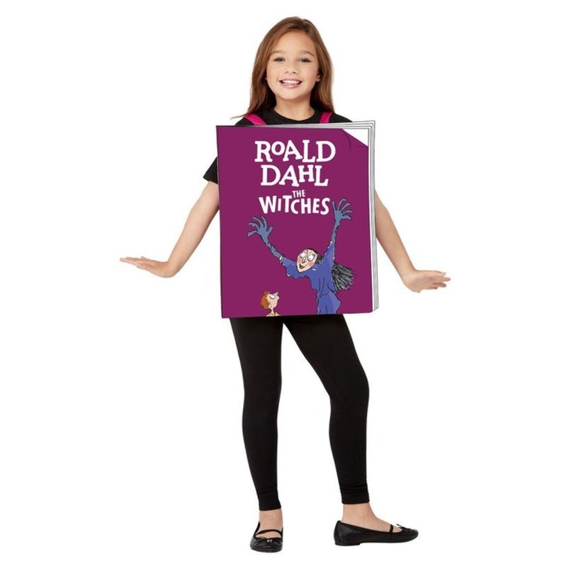 Roald Dahl The Witches Book Cover Costume, Purple - Jokers Costume Mega Store