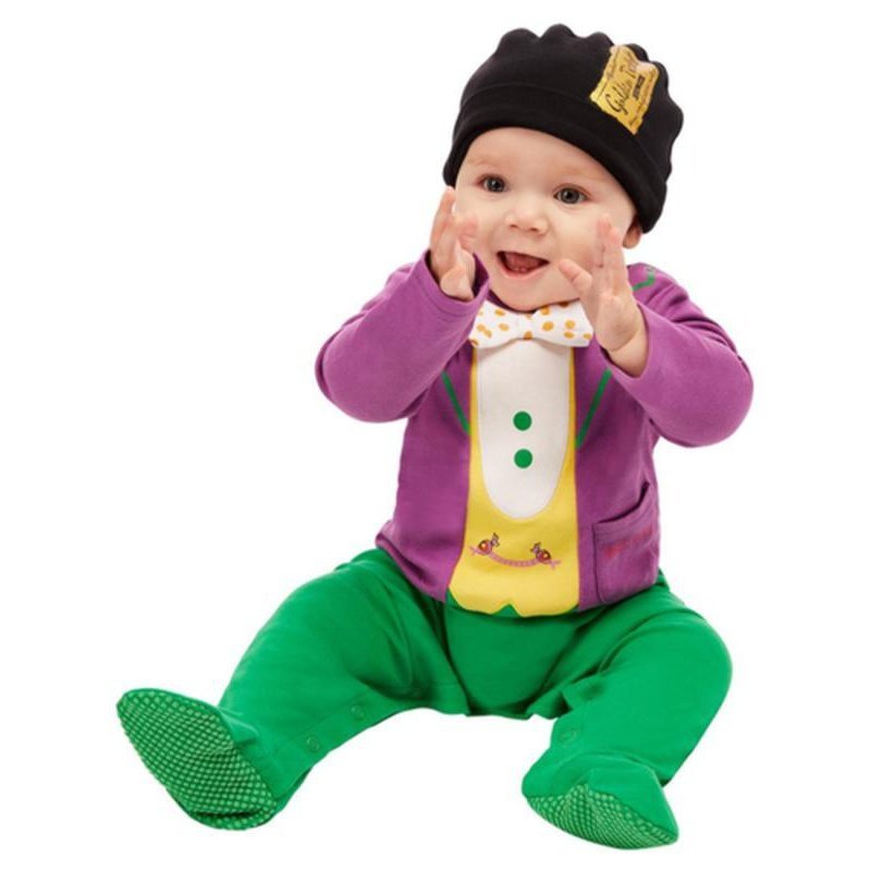 Roald Dahl Willy Wonka Baby Costume, Purple - Jokers Costume Mega Store