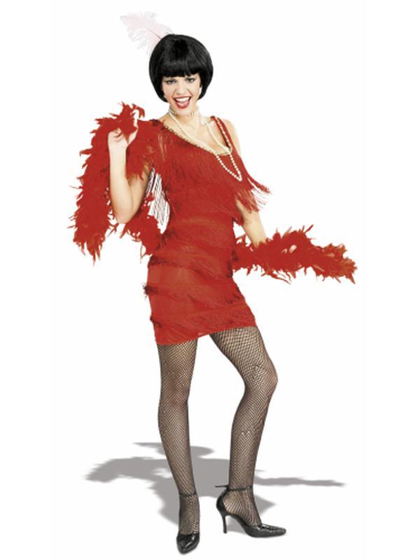 Roarin' Red Flapper Costume Size M - Jokers Costume Mega Store