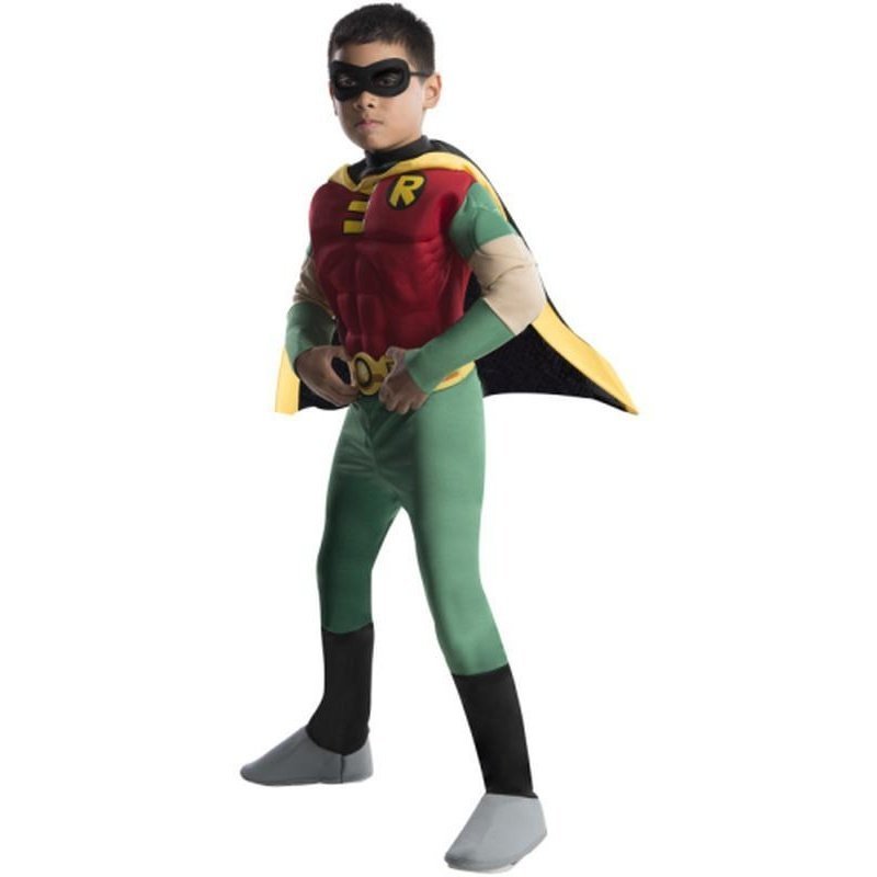Robin Teen Titan Deluxe M/C Child Size L - Jokers Costume Mega Store