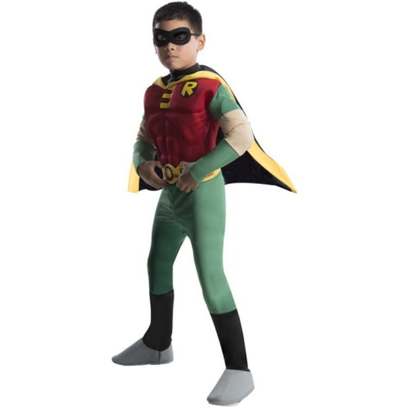 Robin Teen Titan Deluxe M/C Child Size M - Jokers Costume Mega Store