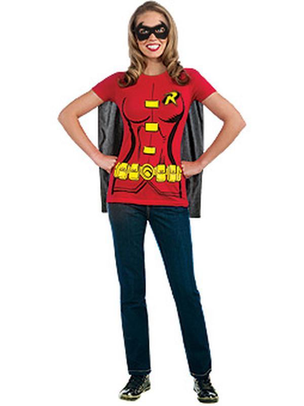 Robin Tshirt Womens Size L - Jokers Costume Mega Store