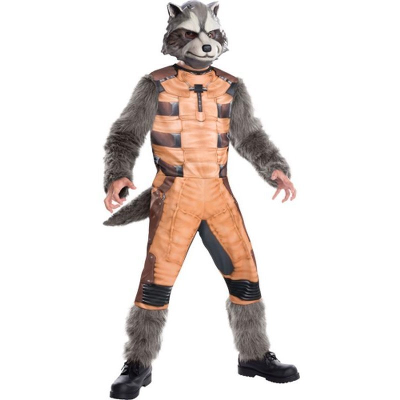 Rocket Raccoon Deluxe Child Costume Size S - Jokers Costume Mega Store