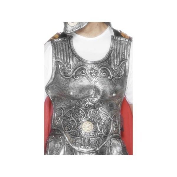 Roman Armour Breastplate, Silver - Jokers Costume Mega Store